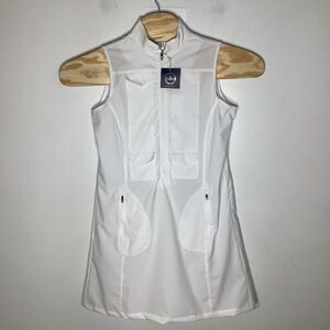 The Bubble Womens Hogan Safari Dress White Size Medium NWT‎